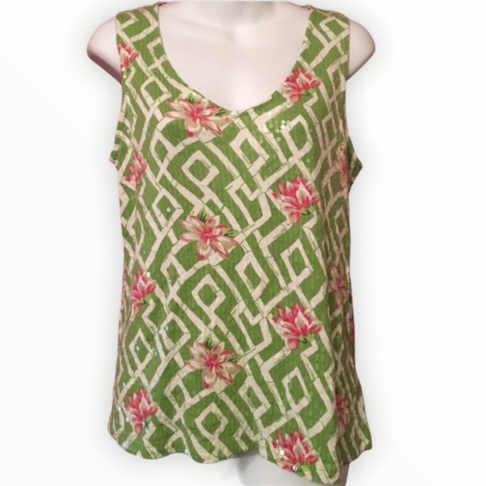 Charter Club Petite Sequin Top